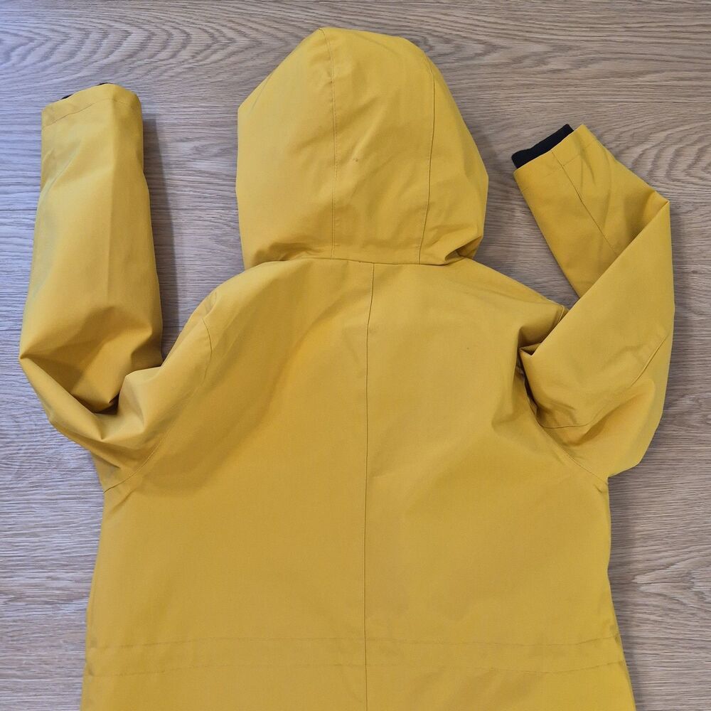 Pendleton Rain Jacket Womens Medium Yellow Waterproof Full Zip Softshell Hooded - Picture 10 of 12